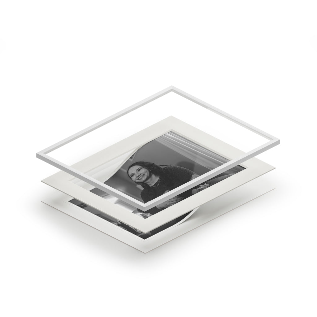 Mom and baby- Classic Black & White Portrait Print