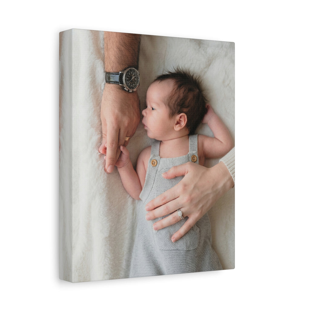 Family detail print - stretched canvas