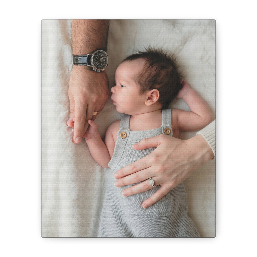 Family detail print - stretched canvas